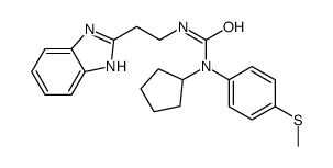 Urea, N-[2-(1H-benzimidazol-2-yl)ethyl]-N-cyclopentyl-N-[4-(methylthio)phenyl]- (9CI) Structure