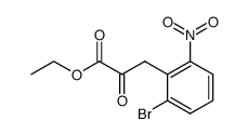 2-氧代-3-(2-溴-6-硝基苯基)丙酸乙酯结构式