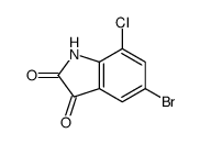 5-bromo-7-chloro-1H-indole-2,3-dione(SALTDATA: FREE) structure