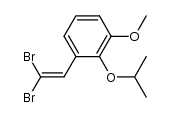 1-(2,2-dibromovinyl)-2-isopropoxy-3-methoxybenzene结构式