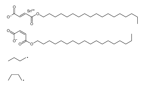 octadecyl (Z,Z)-6,6-dibutyl-4,8,11-trioxo-5,7,12-trioxa-6-stannatriaconta-2,9-dienoate Structure