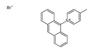 1-anthracen-9-yl-4-methylpyridin-1-ium,bromide Structure