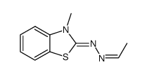 acetaldehyde (3-methyl-3H-benzothiazol-2-ylidene)-hydrazone结构式