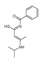 N-[3-(propan-2-ylamino)but-2-enethioyl]benzamide结构式