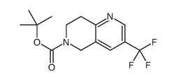 3-(三氟甲基)-7,8-二氢-1,6-萘啶-6(5H)-羧酸叔丁酯结构式