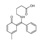 4-[[(3-methyl-6-oxocyclohexa-2,4-dien-1-ylidene)-phenylmethyl]amino]butanoic acid Structure