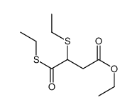 ethyl 3,4-bis(ethylsulfanyl)-4-oxobutanoate Structure