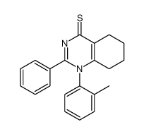 1-(2-methylphenyl)-2-phenyl-5,6,7,8-tetrahydroquinazoline-4-thione结构式