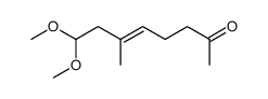 (E)-8,8-dimethoxy-6-methyl-oct-5-en-2-one Structure