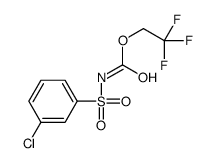 2,2,2-trifluoroethyl N-(3-chlorophenyl)sulfonylcarbamate结构式