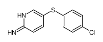 5-(4-chlorophenyl)sulfanylpyridin-2-amine Structure