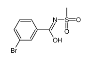 3-溴-n-(甲基磺酰基)苯甲酰胺结构式