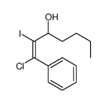 1-chloro-2-iodo-1-phenylhept-1-en-3-ol结构式