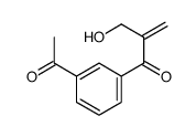 1-(3-acetylphenyl)-2-(hydroxymethyl)prop-2-en-1-one Structure