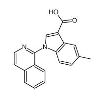 1-isoquinolin-1-yl-5-methylindole-3-carboxylic acid Structure