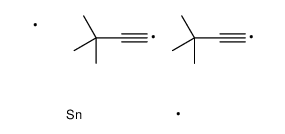bis(3,3-dimethylbut-1-ynyl)-dimethylstannane Structure