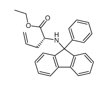 ethyl (R)-N-(9-phenyl-9H-fluoren-9-yl)allylglycinate结构式