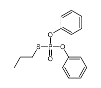 [phenoxy(propylsulfanyl)phosphoryl]oxybenzene Structure