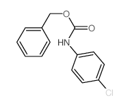 Carbamic acid,N-(4-chlorophenyl)-, phenylmethyl ester结构式