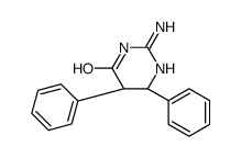 (4R,5S)-2-amino-4,5-diphenyl-4,5-dihydro-1H-pyrimidin-6-one结构式