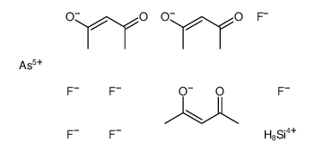 arsenic(5+),(Z)-4-oxopent-2-en-2-olate,silicon(4+),hexafluoride结构式