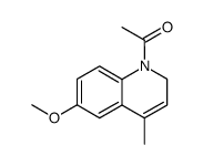 N-acetyl-4-methyl-6-methoxy-1,2-dihydroquinoline Structure