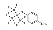 4-[1,1,1,3,3,3-hexafluoro-2-(trifluoromethyl)propan-2-yl]sulfanylaniline Structure