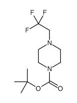 1-Boc-4-(2,2,2-三氟乙基)哌嗪结构式
