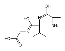 2-[[(2S)-2-[[(2S)-2-aminopropanoyl]amino]-3-methylbutanoyl]amino]acetic acid Structure