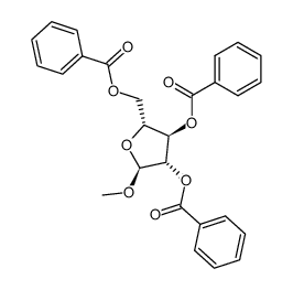 methyl 3,5-O-di-t-butylsilylene-α-D-arabinofuranoside Structure