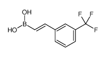 反式-2-[3-(三氟甲基)苯基]乙烯硼酸结构式