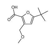 3-(methoxymethyl)-5-tert-butylfuran-2-carboxylic acid结构式