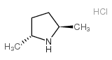 (-)-(2R,5R)-2,5-二甲基吡咯烷盐酸盐90％(含内消旋异构体)结构式