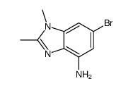 6-Bromo-1,2-dimethyl-1H-benzimidazol-4-amine结构式