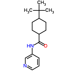 Cyclohexanecarboxamide, 4-(1,1-dimethylethyl)-N-3-pyridinyl- (9CI) structure