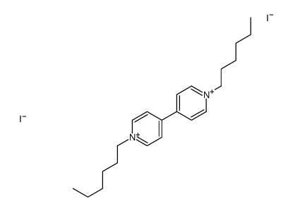 1-hexyl-4-(1-hexylpyridin-1-ium-4-yl)pyridin-1-ium,diiodide Structure