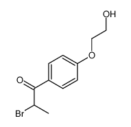 2-bromo-1-[4-(2-hydroxyethoxy)phenyl]propan-1-one Structure