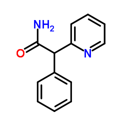 2-苯基-2-(2-吡啶基)乙酰胺结构式