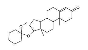 (8R,9S,10R,13S,14S,17S)-17-(1-methoxycyclohexyl)oxy-10,13-dimethyl-1,2,6,7,8,9,11,12,14,15,16,17-dodecahydrocyclopenta[a]phenanthren-3-one结构式