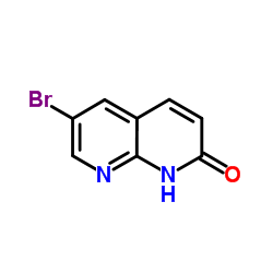 6-溴-1,8-二氮杂萘-2(1H)-酮结构式