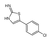 2-氨基-5-(4-氯苯基)噻唑结构式