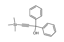 1,1-diphenyl-3-(trimethylsilyl)prop-2-yn-1-ol结构式