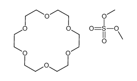 dimethyl sulfate,1,4,7,10,13,16-hexaoxacyclooctadecane Structure