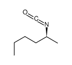 (S)-(+)-2-己基异氰酸酯结构式
