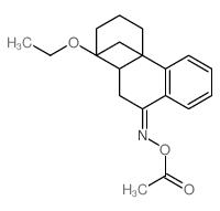 9(1H)-Phenanthrenone,4a-(2-ethoxyethyl)-2,3,4,4a,10,10a-hexahydro-, O-acetyloxime结构式