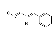 3-bromo-4-phenyl-but-3-en-2-one oxime Structure
