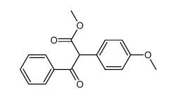 2-(4-Methoxyphenyl)-3-oxo-3-phenylpropansaeure-methylester Structure