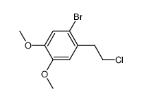2-(2-chloroethyl)-4,5-dimethoxybromobenzene结构式