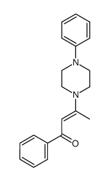 1-Phenyl-3-(4-phenyl-1-piperazinyl)-2-buten-1-one结构式