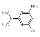 4-氨基-2-二甲氨基-6-羟基嘧啶半水合物结构式